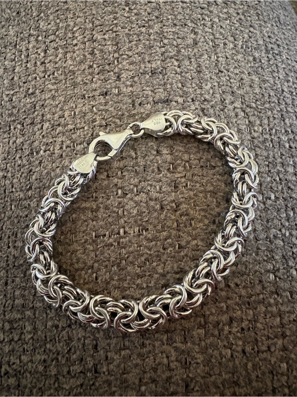 Sterling Silver Byzantine Chain Bracelet